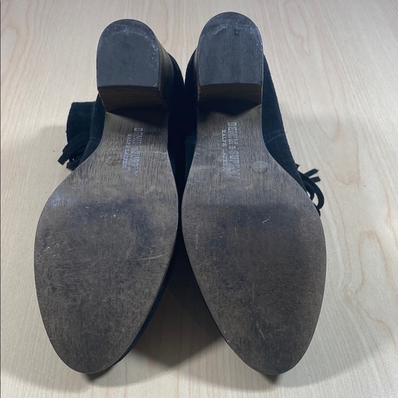 Denim & Supply Ralph Lauren Black Heeled Fringe Boots - Picture 6 of 8